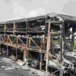 ആന്ധ്രയിൽ ബസ്സും ലോറിയും കൂട്ടിയിടിച്ച് തീപിടിച്ചു; 12 യാത്രക്കാർക്ക് ദാരുണാന്ത്യം