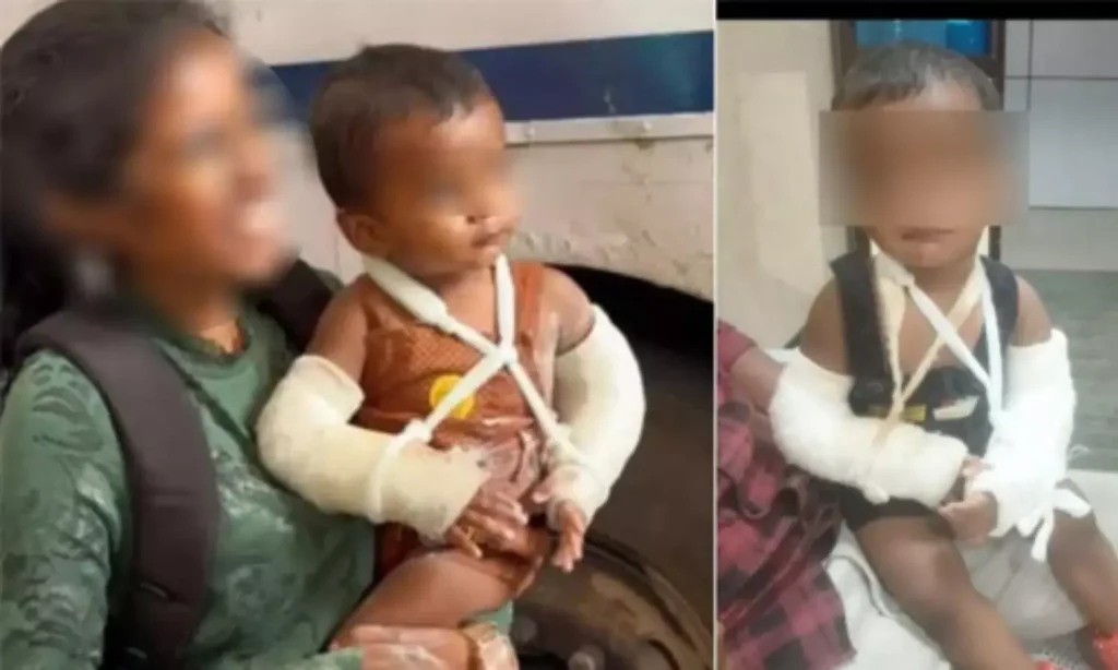 നെടുമങ്ങാട് ഒന്നര വയസ്സുകാരന്റെ മരണം കൊലപാതകം: അമ്മയുടെ സുഹൃത്ത് കസ്റ്റഡിയിൽ; പ്രതിയുടെ കാർ അടിച്ചുതകർത്തു