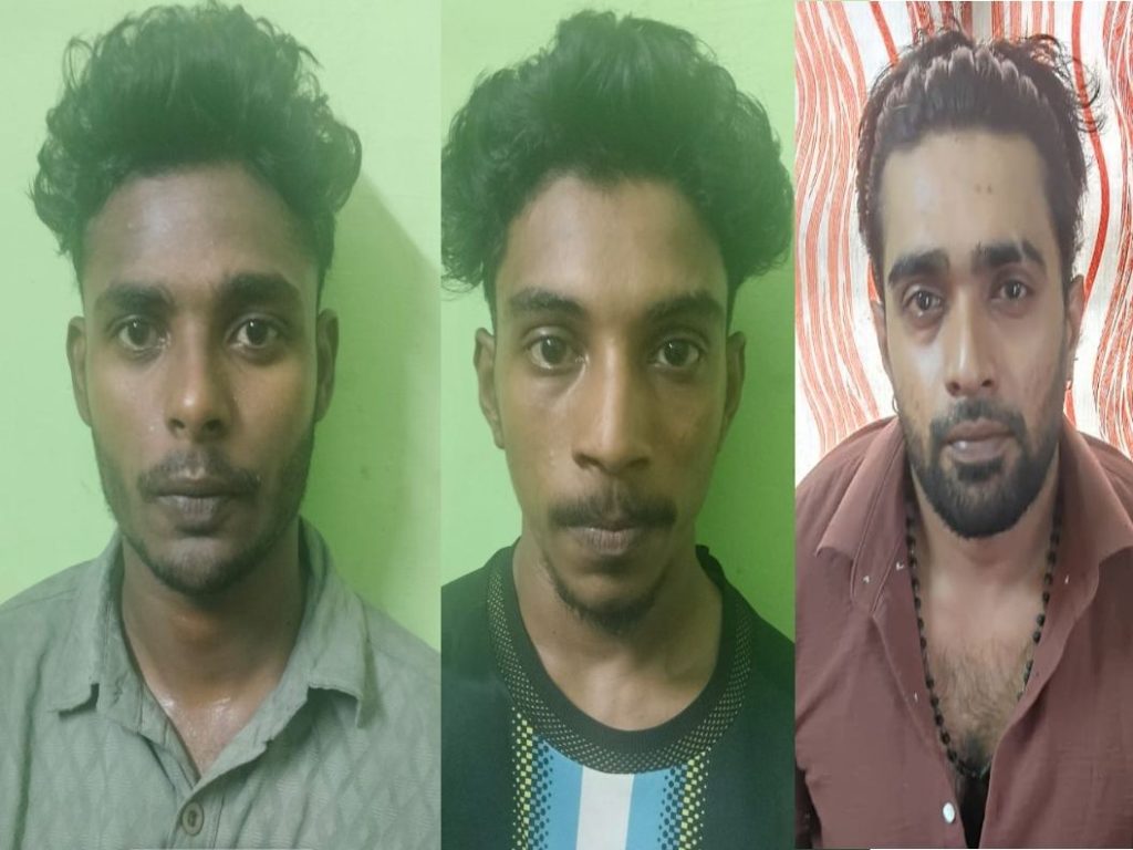 ഓപ്പറേഷൻ തൂഫാൻ: 3.040 ഗ്രാം എം.ഡി.എം.എയുമായി മൂന്ന് യുവാക്കൾ പിടിയിൽ